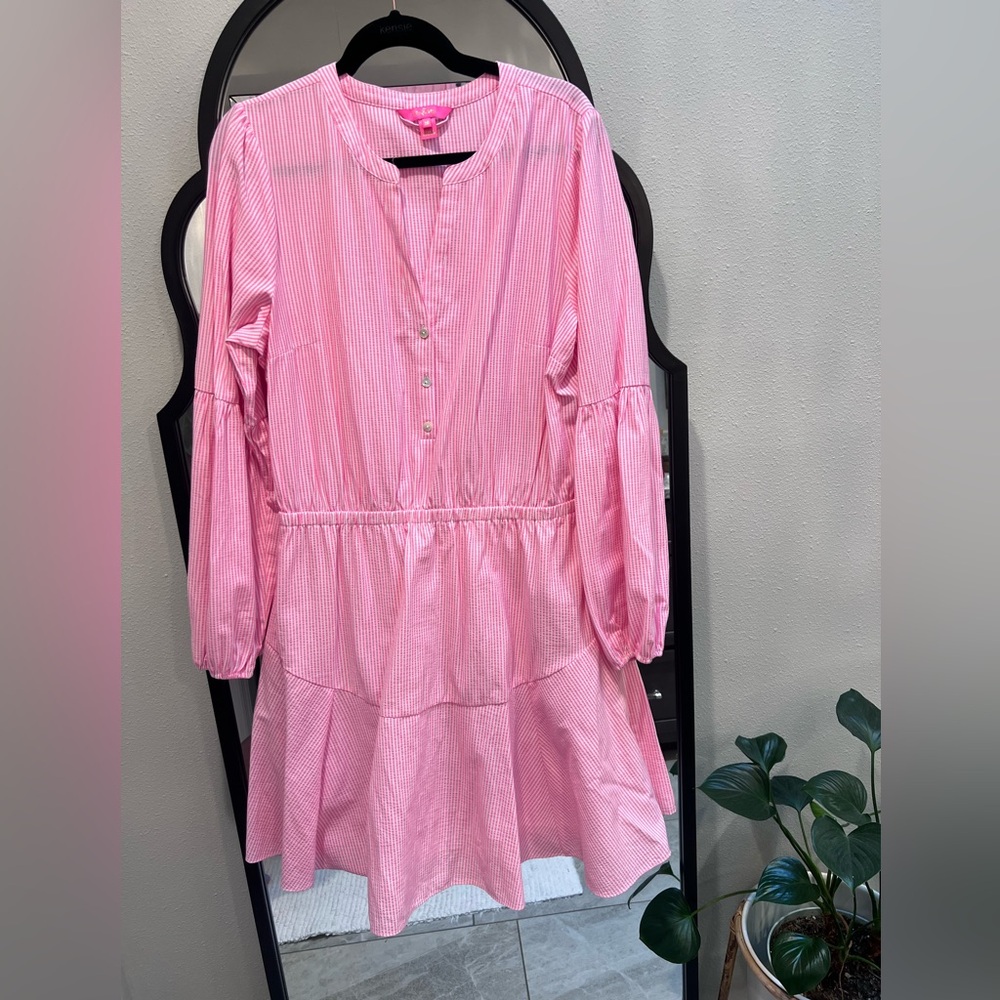 Carla Pink Striped Dress